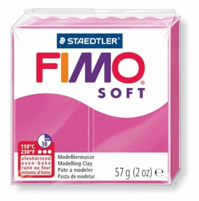 Gyurma, 57 g, égethető, FIMO "Soft", málna